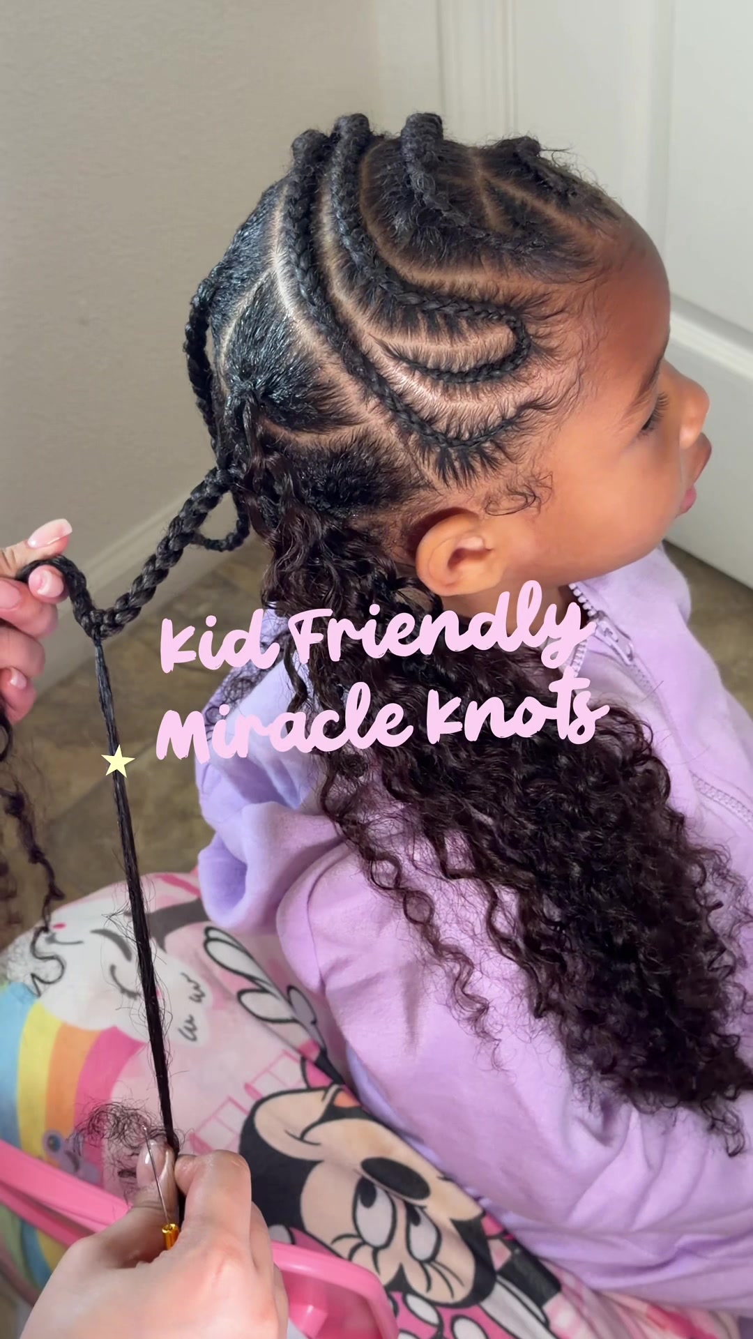 TikTok post by @therealdesmichelle for Lashey Hair. Caption reads: [...] 1 pack of 14 inch Burmese Curly from @Lashey....