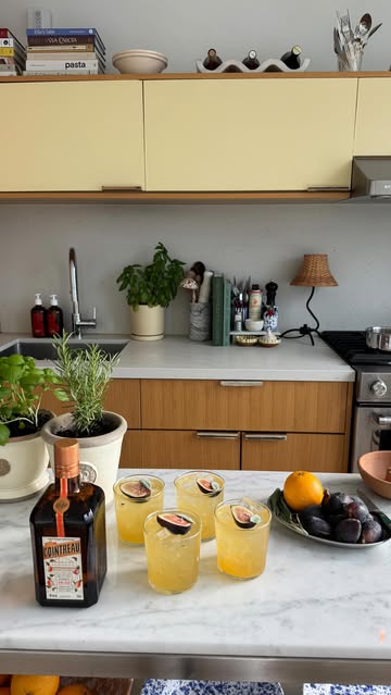 Instagram post by @justines.table for Cointreau. Caption reads: Fresh figs are at their best right now, and sage....