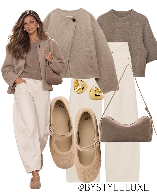 Instagram post by @bystyleluxe for UGG. Caption reads: Ways I’ll be styling my new @uggineurope ballet....