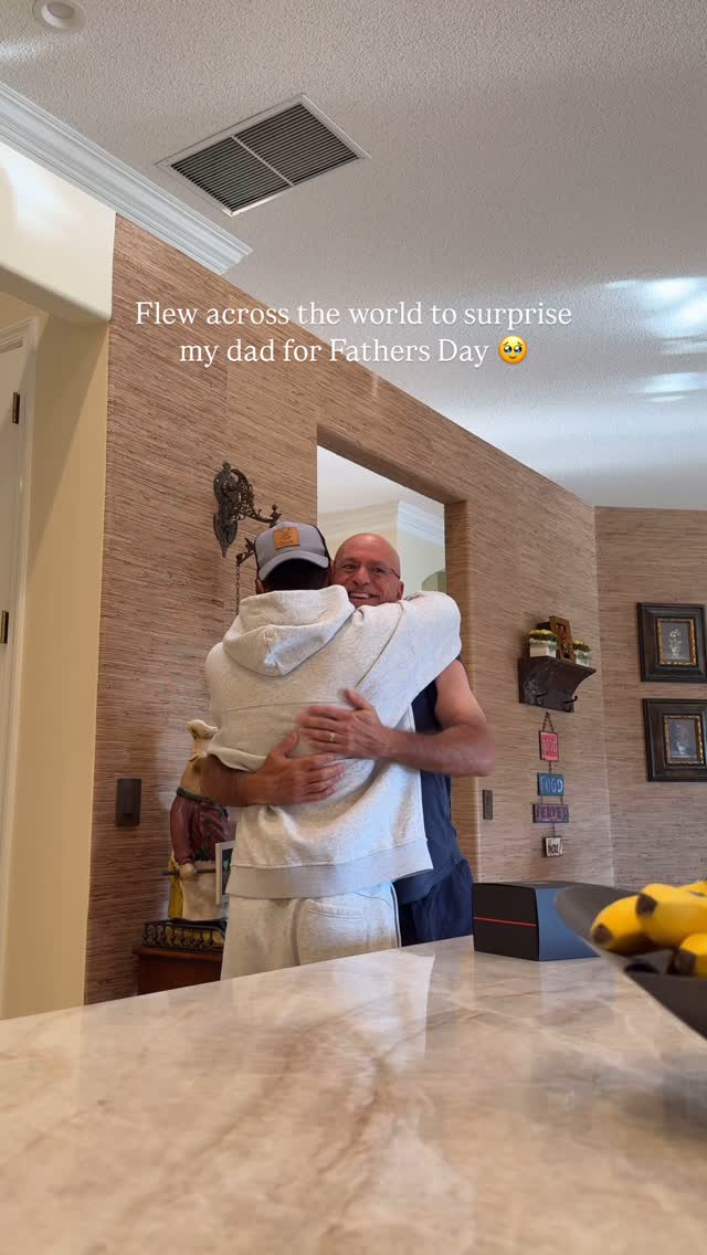 Instagram post by @jakemiller for TISSOT. Caption reads: Surprising my Pops for (almost) Fathers Day with a....