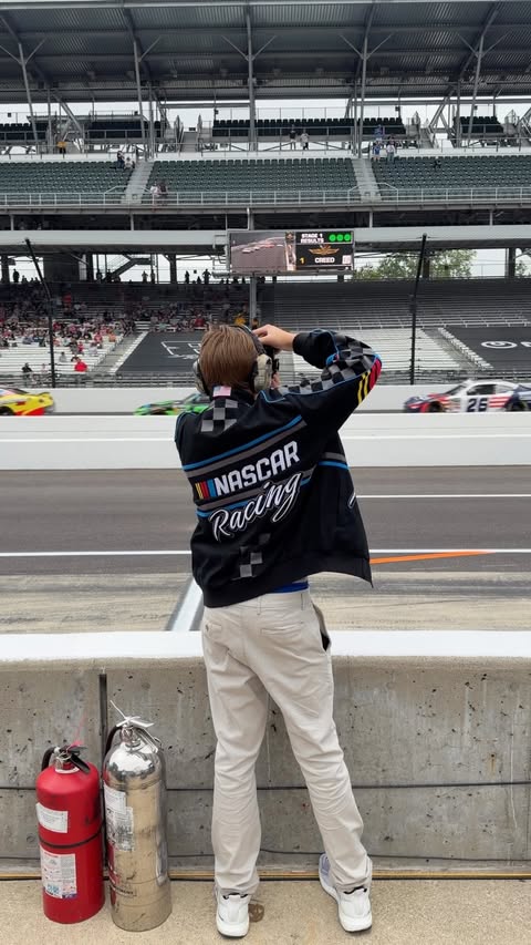 Instagram post by @maxmendozashow for NASCAR. Caption reads: Get ready for some epic content with @nascar....