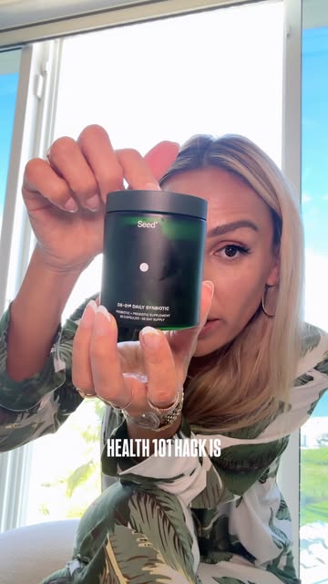 Instagram post by @aivanelli for Seed. Caption reads: [...] for 25% off DS-01® Daily Synbiotic @seed....