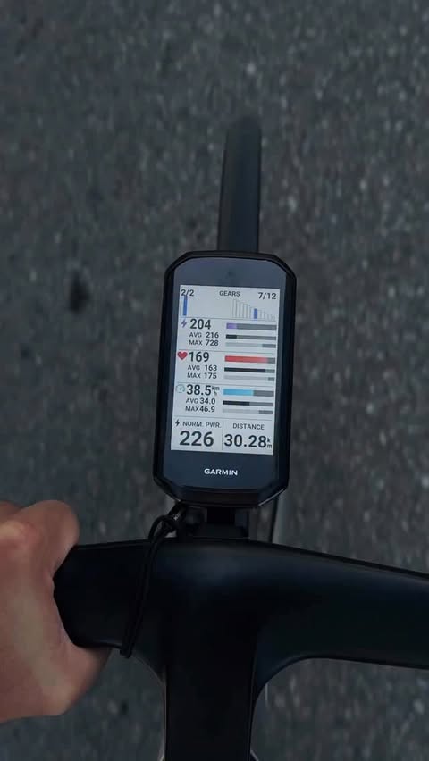 Instagram post by @wannabcyclist for Garmin. Caption reads: [...] 40 and 50 series. (Probably 30, too)....