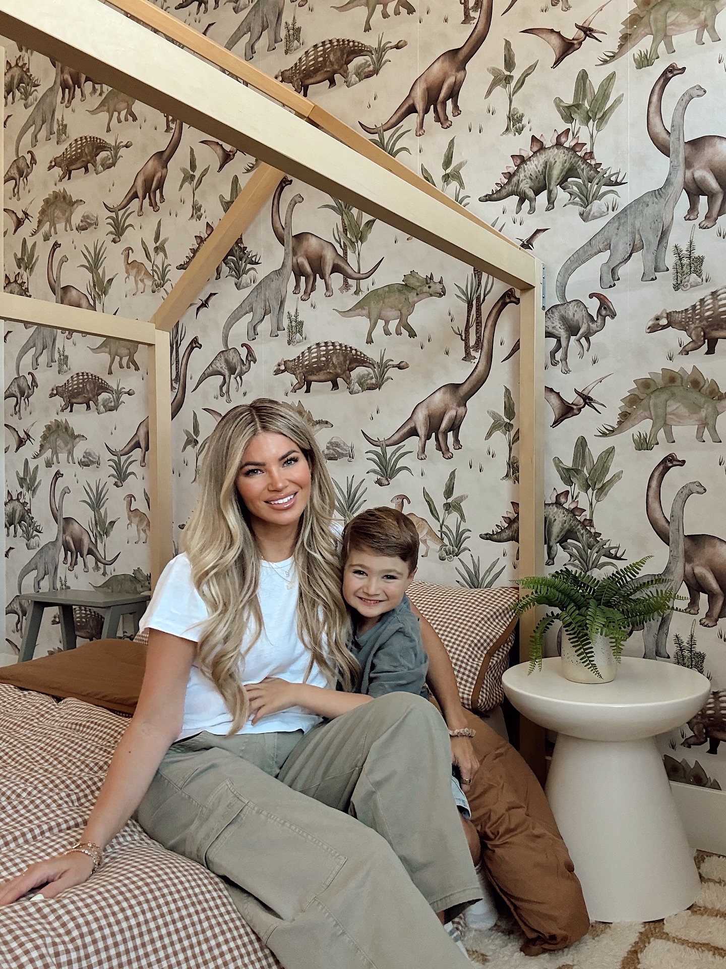 Instagram post by @amberlancaster for Pottery Barn Kids. Caption reads: More details of Russell’s new big boy bedroom and....