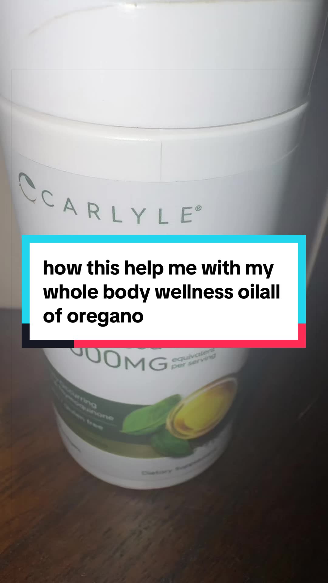 TikTok post by @poohislove1 for Carlyle Nutritionals. Caption reads: @Carlyle Nutritionals #carlylenutritionals [...].
