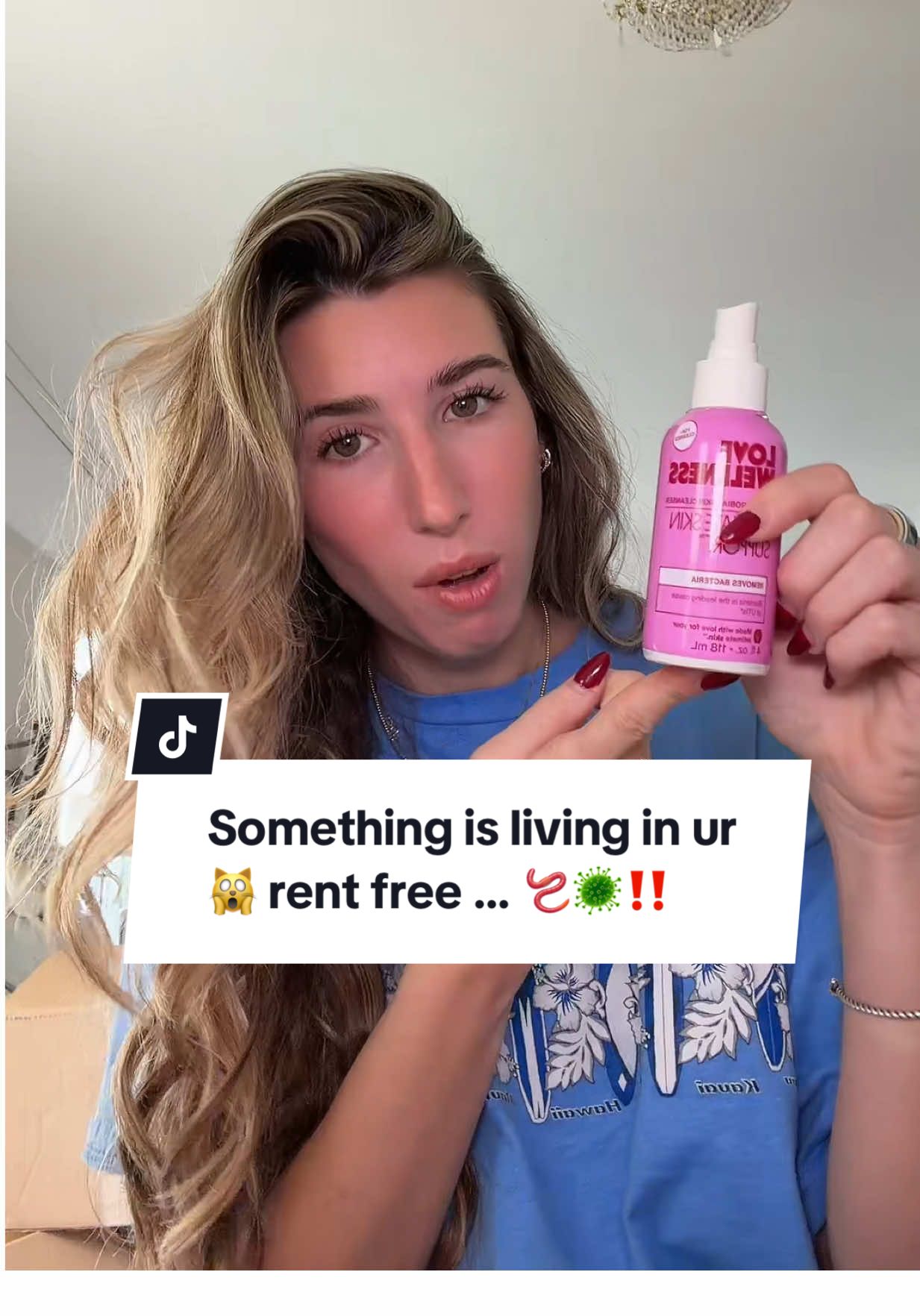 TikTok post by @clairelyyou for Love Wellness. Caption reads: [...] #tiktokshopcreatorpicks @lovewellness.