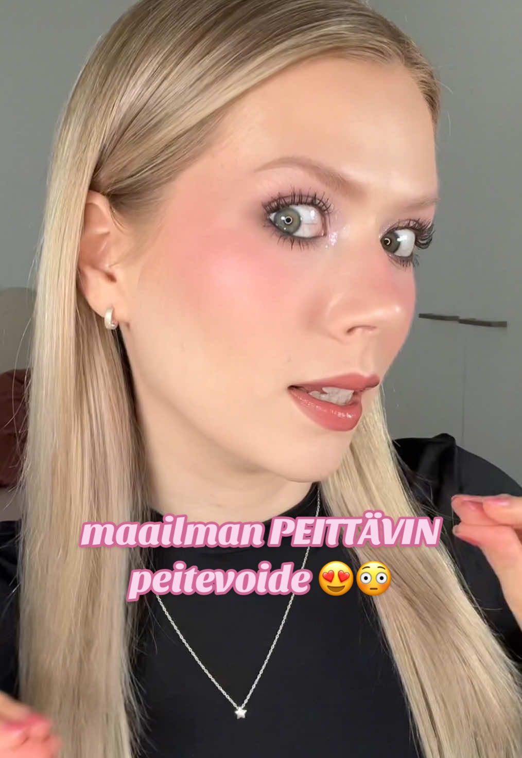 TikTok post by @joutsenhertta for NARSCosmetics. Caption reads: toivoisin et tää ois maksettu mainos mutta ei ole....
