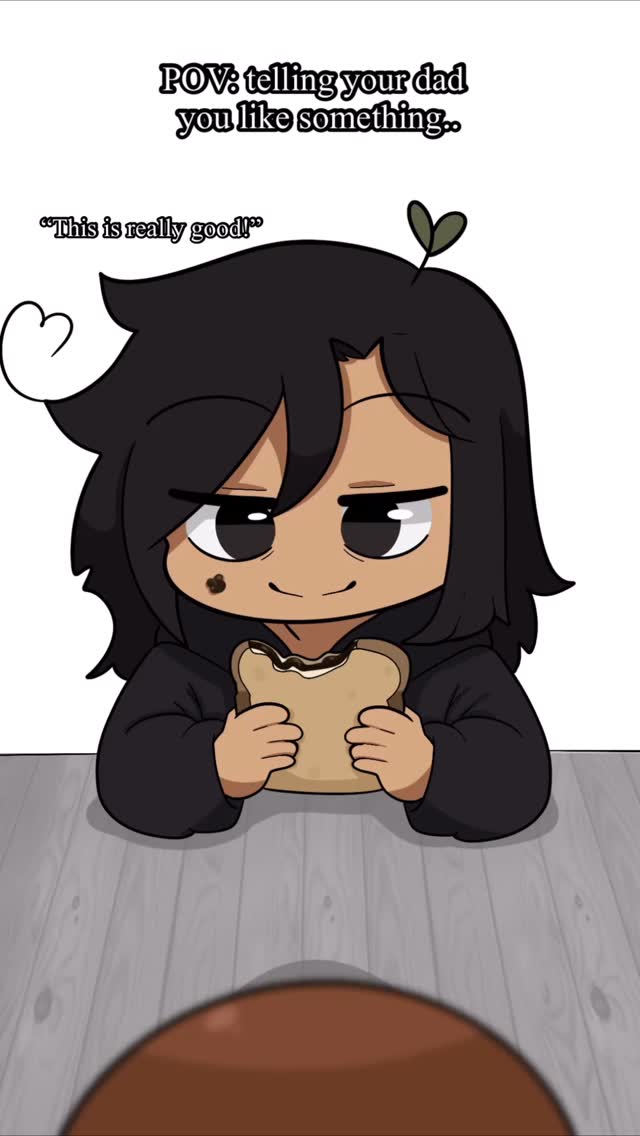 Instagram post by @kambachfluff for Nutella. Caption reads: Love language
.
.
.
#animation #animationart....