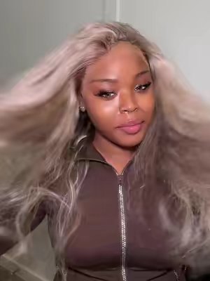 TikTok post by @deeswerv for Lumiere Hair. Caption reads: Flawless victory 🤭💚 @Lumiere Hair....