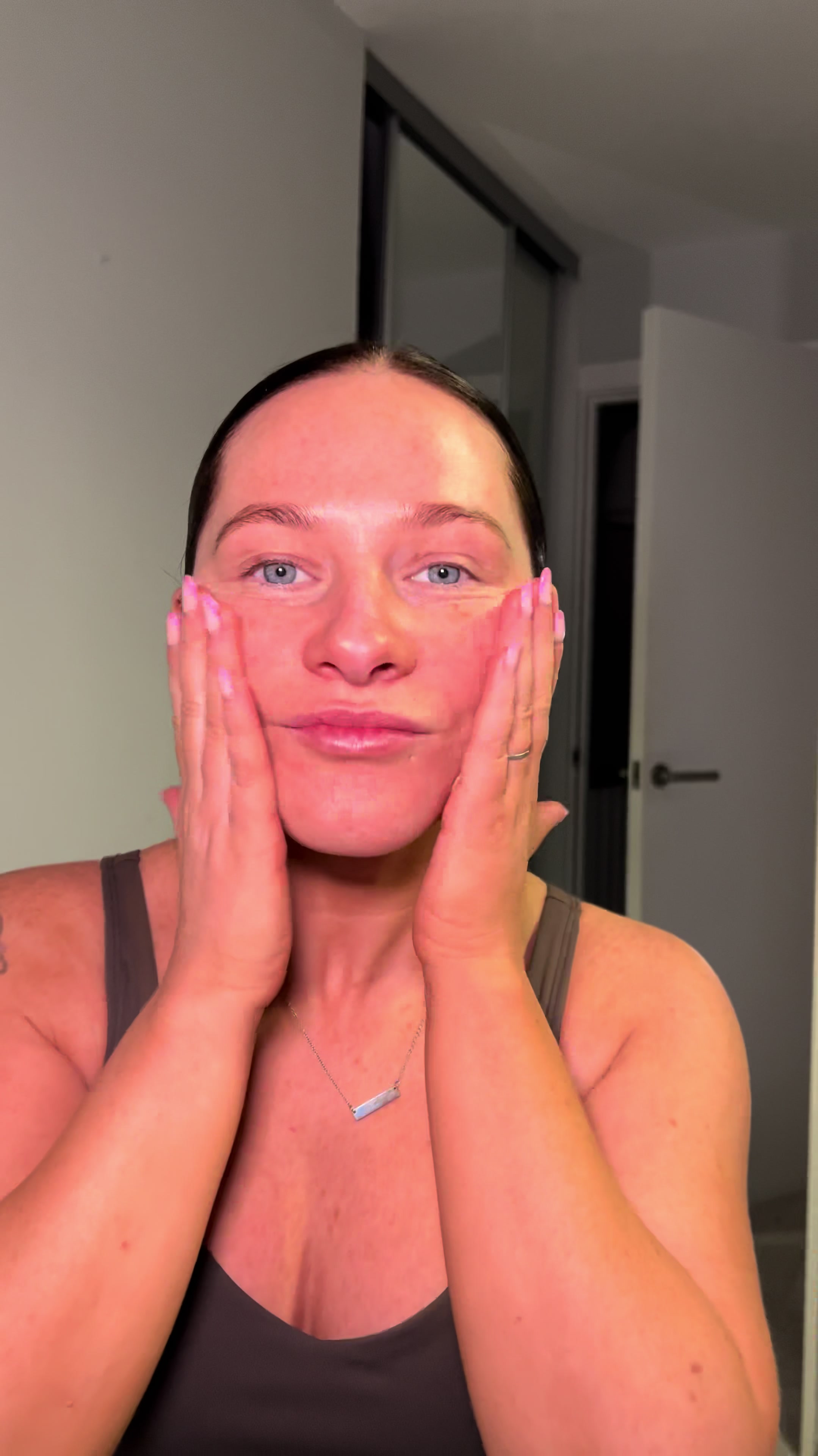 TikTok post by @lyndsay_butler for BPerfect Cosmetics. Caption reads: [...] #faketan #tan #ba @BPerfect Cosmetics @Tan....