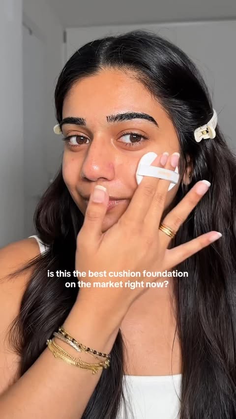 Instagram post by @jxhnvi for Yepoda. Caption reads: AD | The best cushion foundation? @yepoda #yepoda....