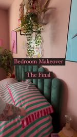 Instagram post by @ellashausofcolour for LOFREE. Caption reads: Ad. Bedroom Makeover - The Final 💚💕 This is....