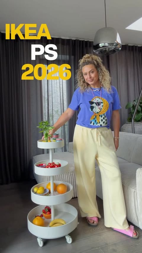 Instagram post by @hannamartinson for IKEA Eesti. Caption reads: SEE ON TAGASI 👊🏻 IKEA PS 2026 kollektsioon on....
