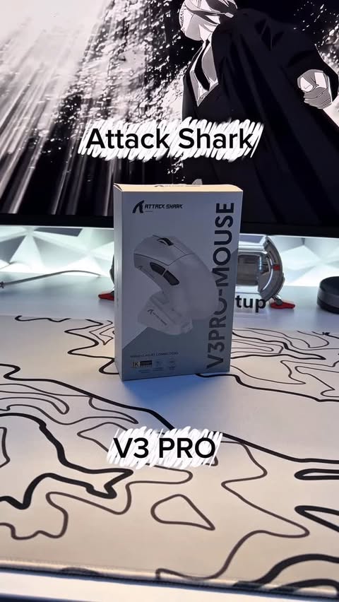 Instagram post by @gregzy.setup for Attack Shark. Caption reads: [...] In Collaboration a huge thank you to....