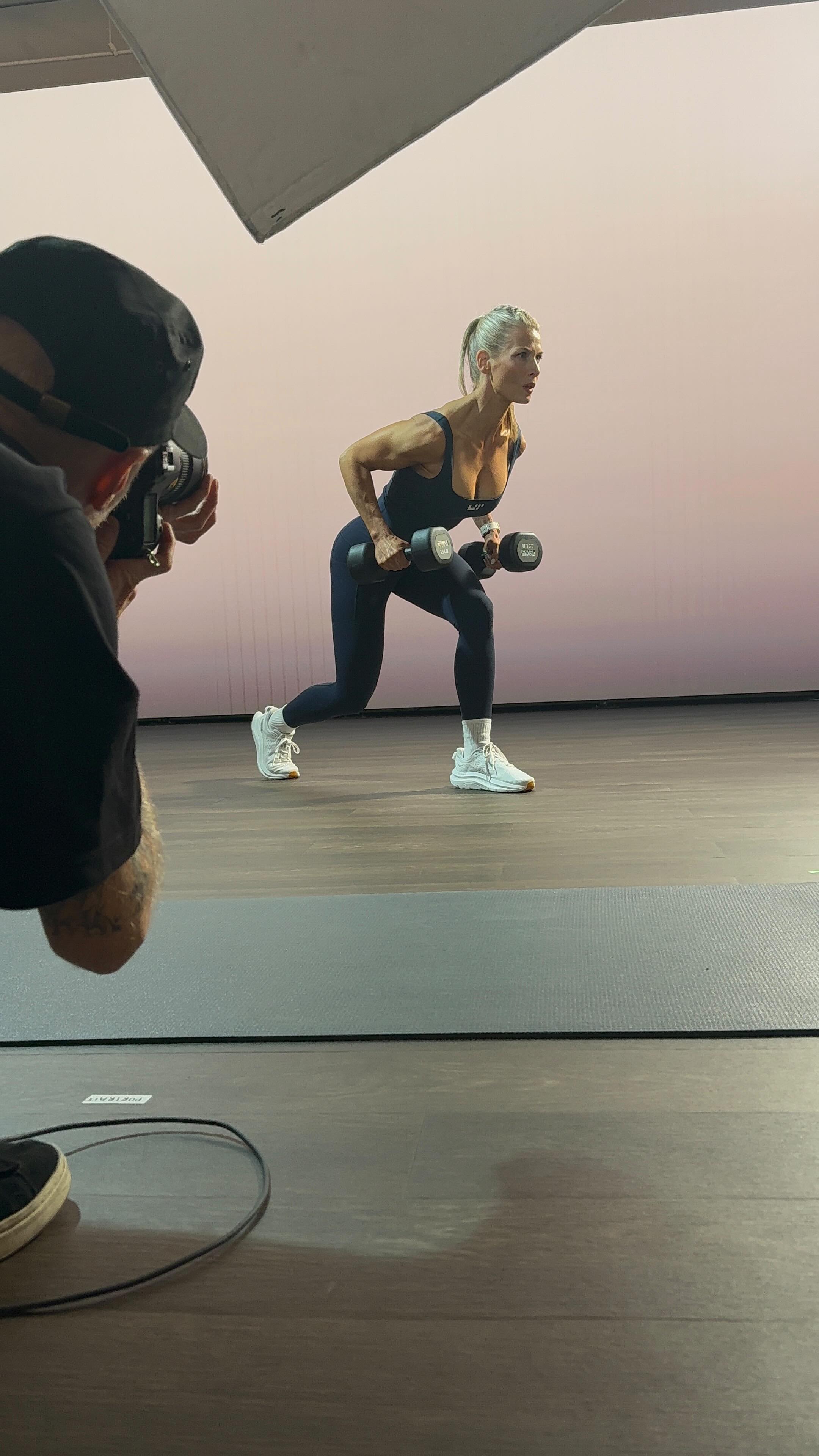 Instagram post by @devotefitdanica for Life Time. Caption reads: Don’t mind me. Just over here having the most....