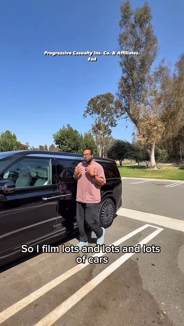 Instagram post by @forrest.auto.reviews.official for Progressive. Caption reads: #ad People always ask me who I look to for my....