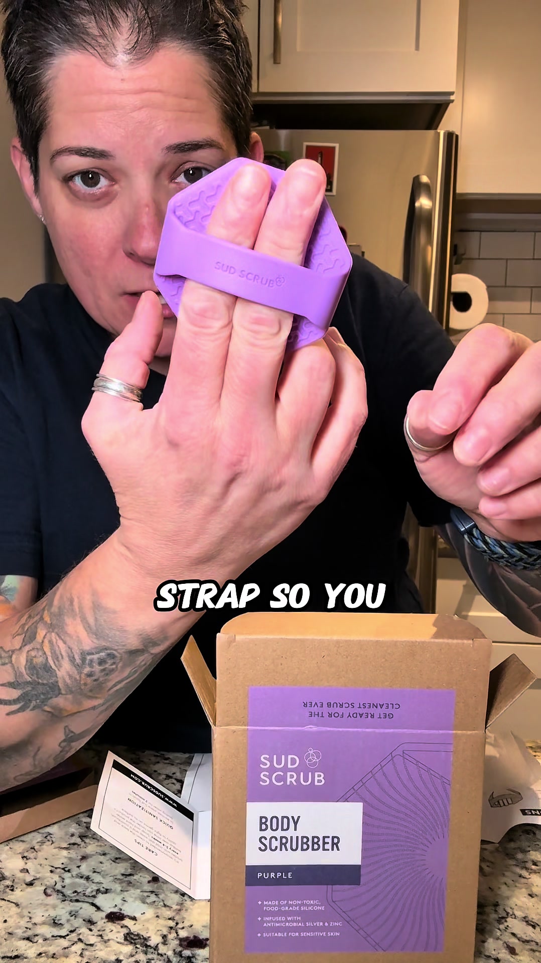 TikTok post by @liljen680 for Sud Scrub. Caption reads: [...] than your last situationship 😉💦🌊....
