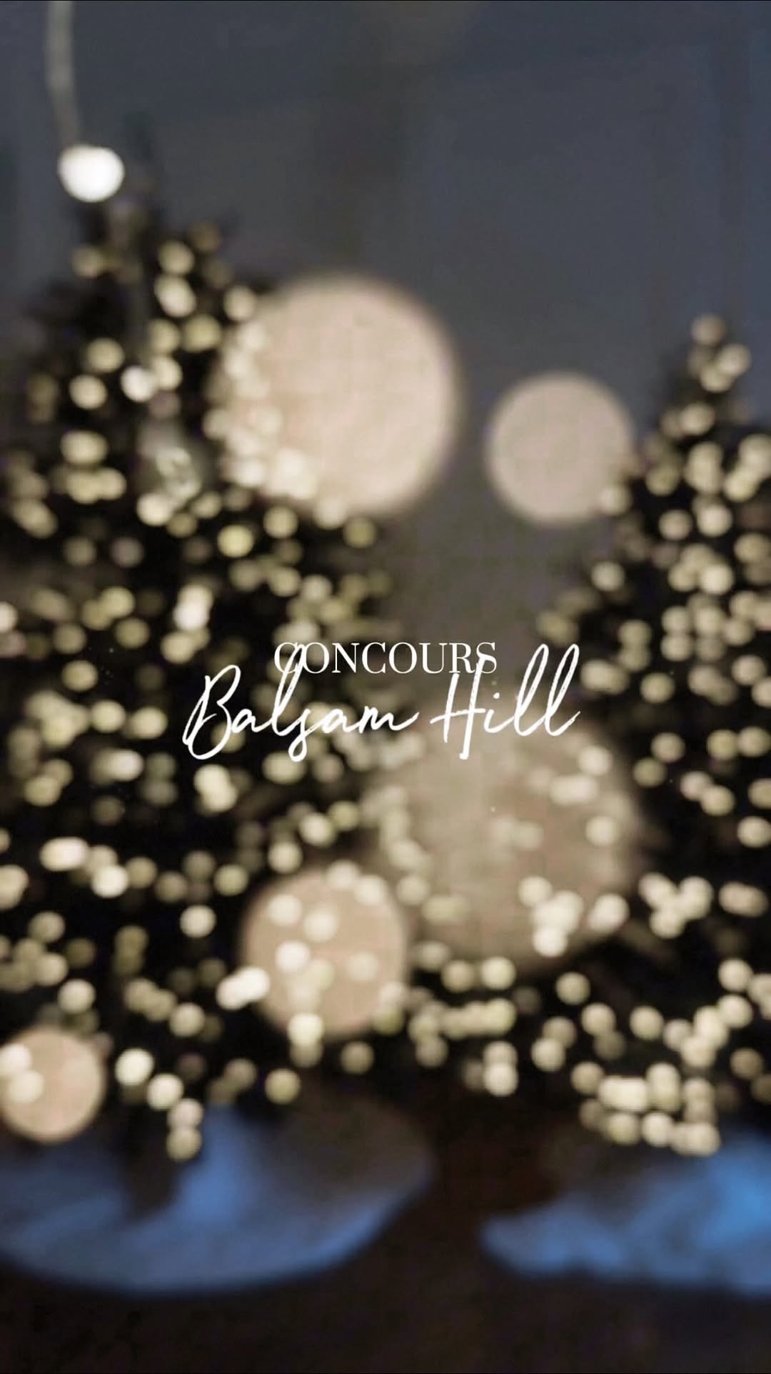 Instagram post by @aliciamechani for Balsam Hill. Caption reads: CONCOURS CLÔTURÉ 
La gagnante a été contactée en....