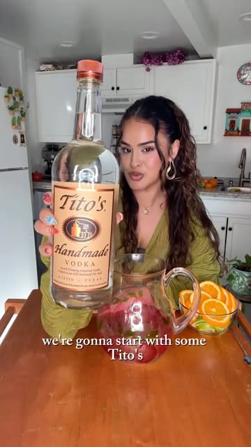 Instagram post by @cboothangcooks for Tito’s Handmade Vodka. Caption reads: What I brought to the Carne Asada 🍹 @titosvodka....