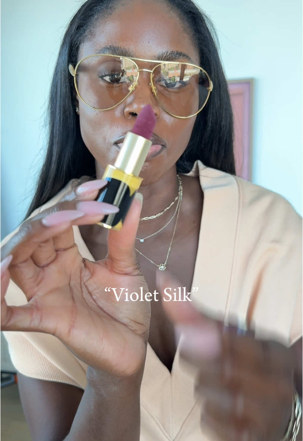 TikTok post by @enigivensunday for Dries Van Noten. Caption reads: [...] featuring some beauty faves from....