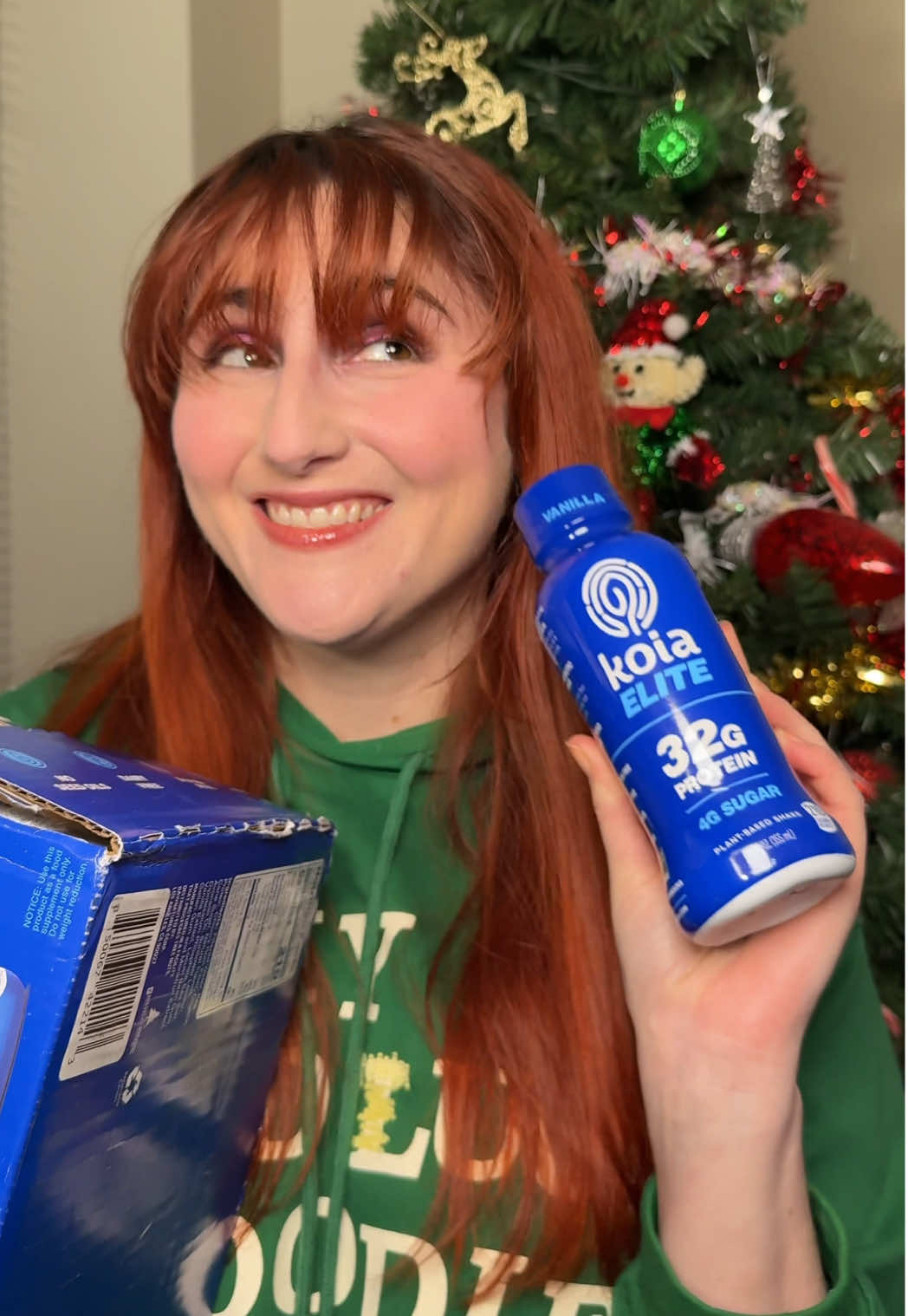 TikTok post by @candijessie for Koia. Caption reads: [...] to get the protein that we need!! @drinkkoia....