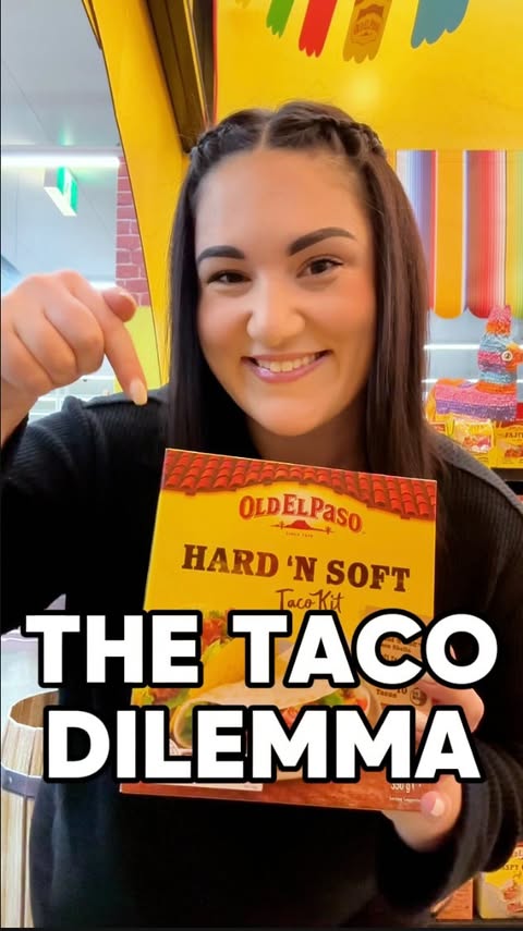 Instagram post by @snackreviews_aus for Old El Paso. Caption reads: [...] taco dilemma 🌮 I’ve been loving the....
