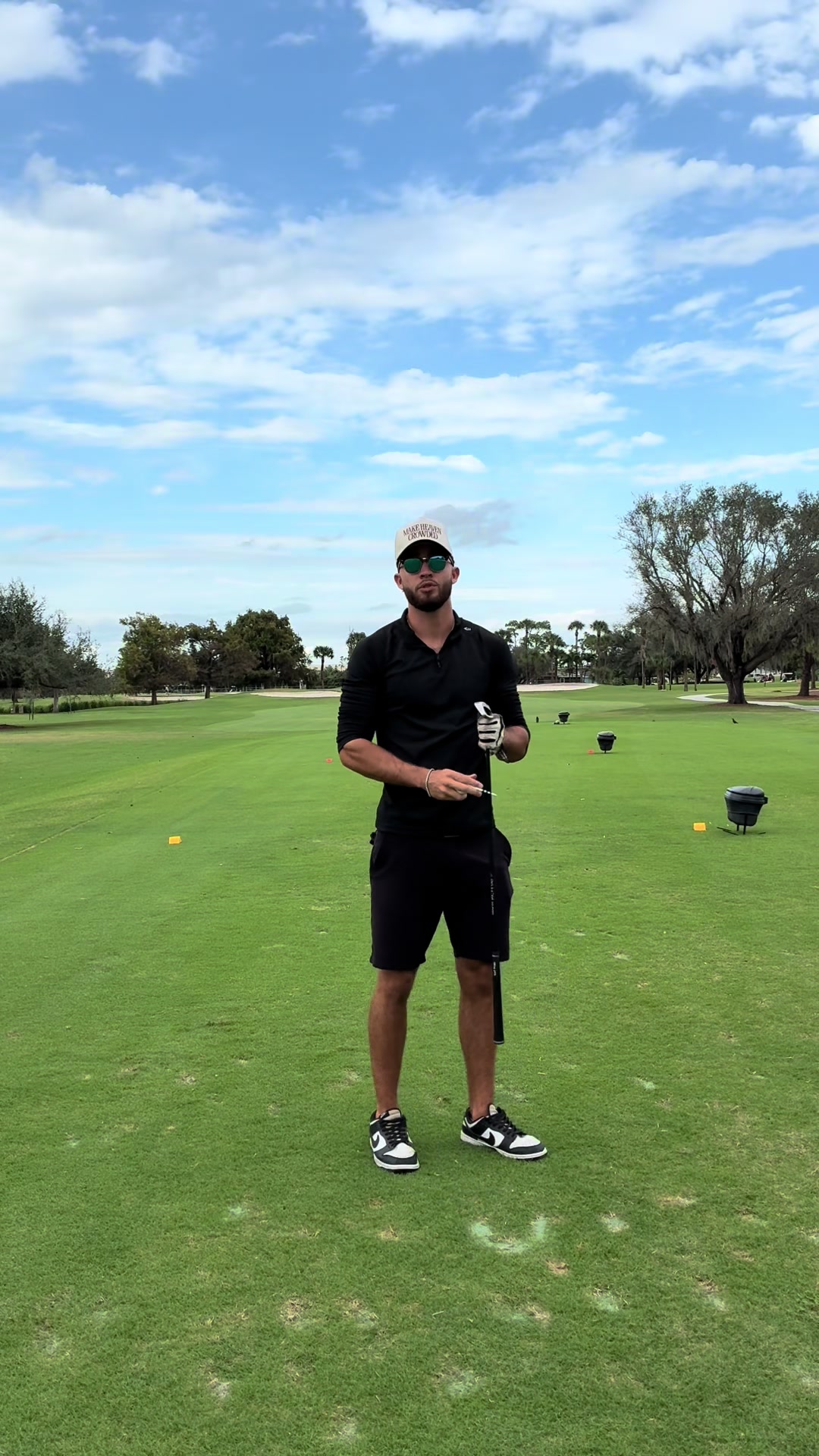 TikTok post by @fitswithcaleb for 69 Golf. Caption reads: [...] thanks to the brand new 69 degree wedge @69....