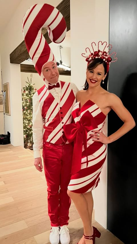 Instagram post by @jennifer.garner for Netflix Family. Caption reads: Let’s go, @edhelms! Happy Holidays,....