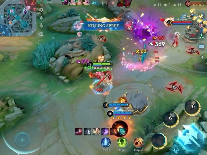 Instagram post by @latif.mlbb for Mobile Legends: Bang Bang. Caption reads: Review effect skill skin baru Miya ini, yaampun....