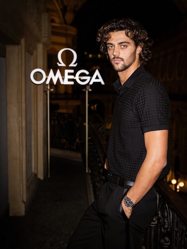 Instagram post by @ceccon_thomas for OMEGA. Caption reads: [...] to attend the closing night. Thank you....