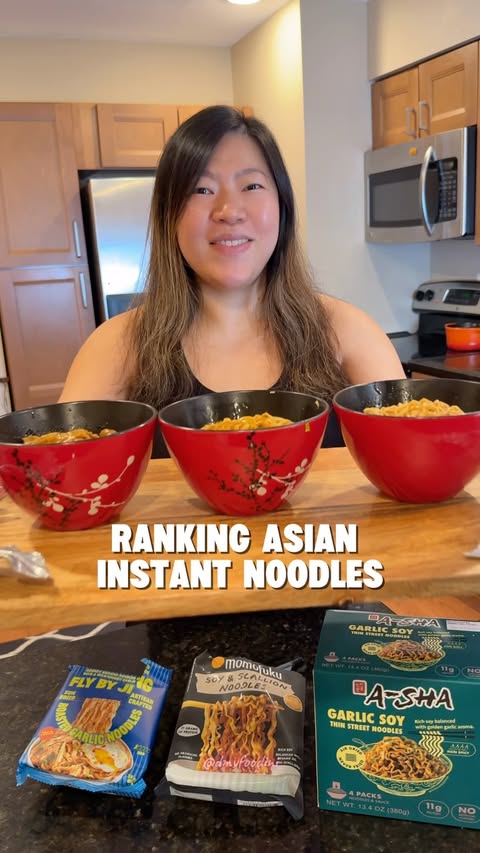 Instagram post by @dmvfoodini for Whole Foods Market. Caption reads: The noodle showdown is ON 🍜🔥 which one actually....