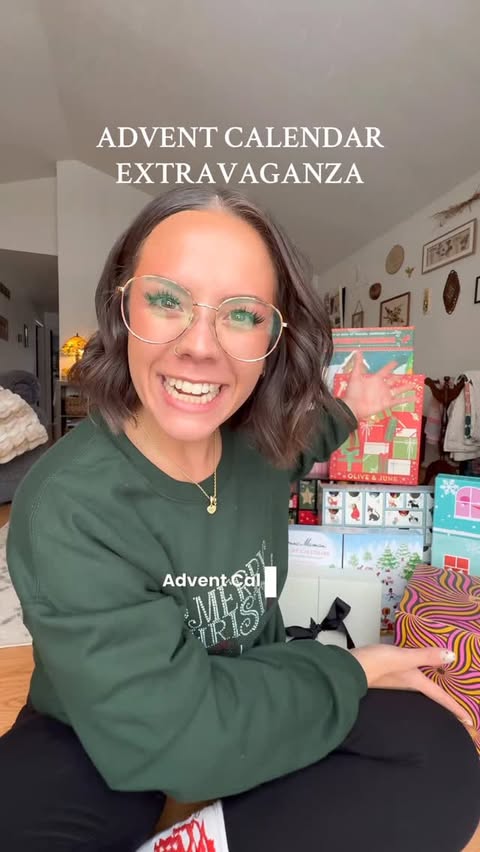 Instagram post by @jenna_bariatricbestie for Bonne Maman. Caption reads: DAY ONE OF OUR ADVENT CALENDAR EXTRAVAGANZA! 🤪🎁✨....