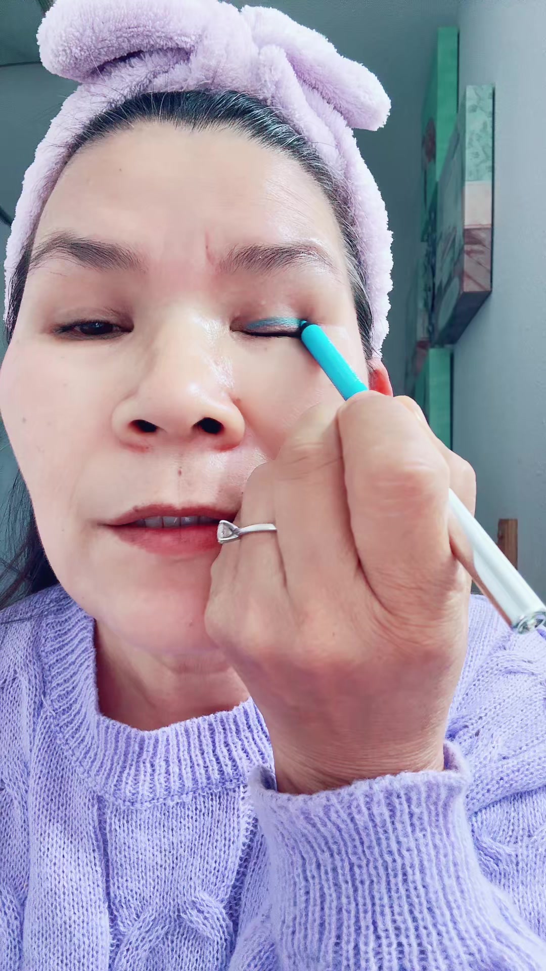 TikTok post by @laxmirana090 for Godmode Beauty. Caption reads: [...] #flawlesseyelinerduo #GODMODE @GODMODE....