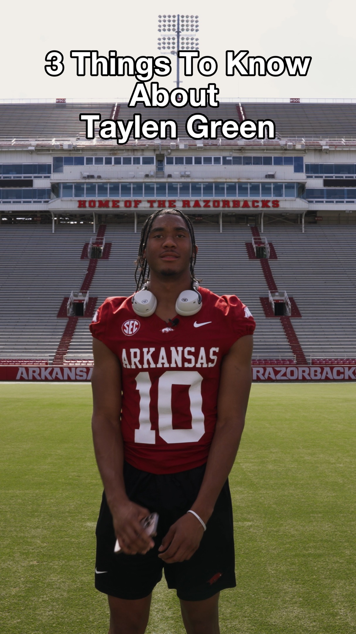 Instagram post by @taylengreen for JLab. Caption reads: Think you know @taylengreen? Think again.👇.