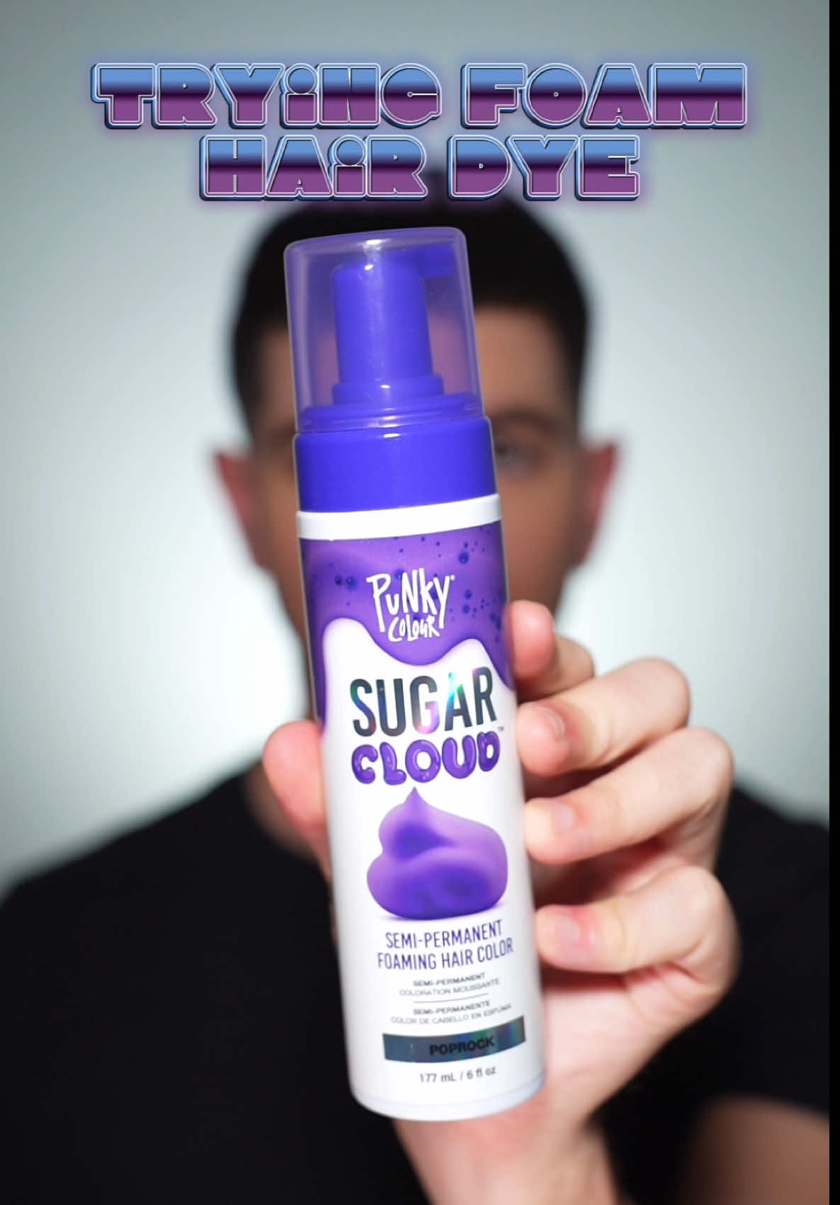 TikTok post by @kevinrupard for Sally Beauty. Caption reads: Trying @punkyhaircolour new Sugar Cloud....