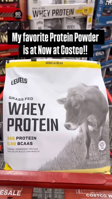 Instagram post by @costco.so.obsessed for Levels Protein. Caption reads: [...] Protein Powder is at Now at Costco!!....