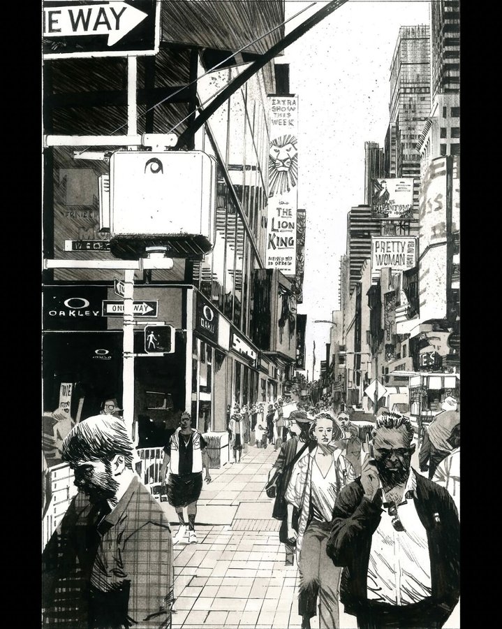 Instagram post by @matteoscalera for Kickstarter. Caption reads: Opening splash page from #thefourthfather 
Don’t....