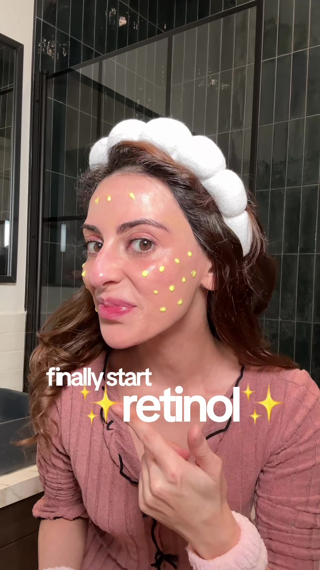 TikTok post by @ree.adel for Theinkeylist. Caption reads: The best retinols under £15 for beginners & pros....