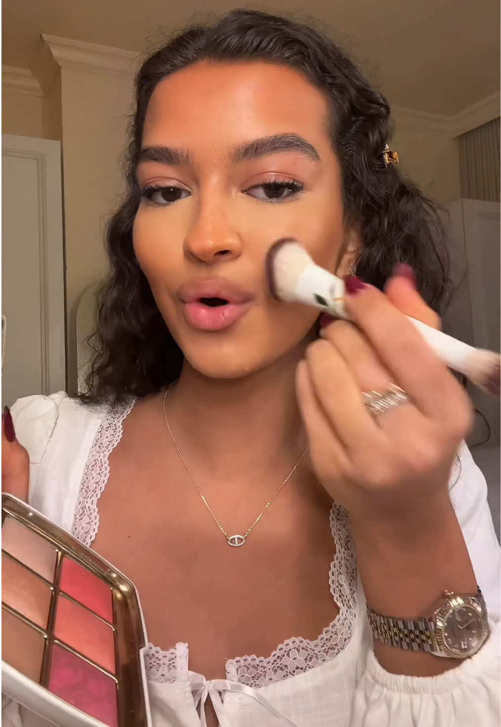 TikTok post by @dana.nn for Hourglass Cosmetics. Caption reads: @Hourglass Cosmetics I love u .