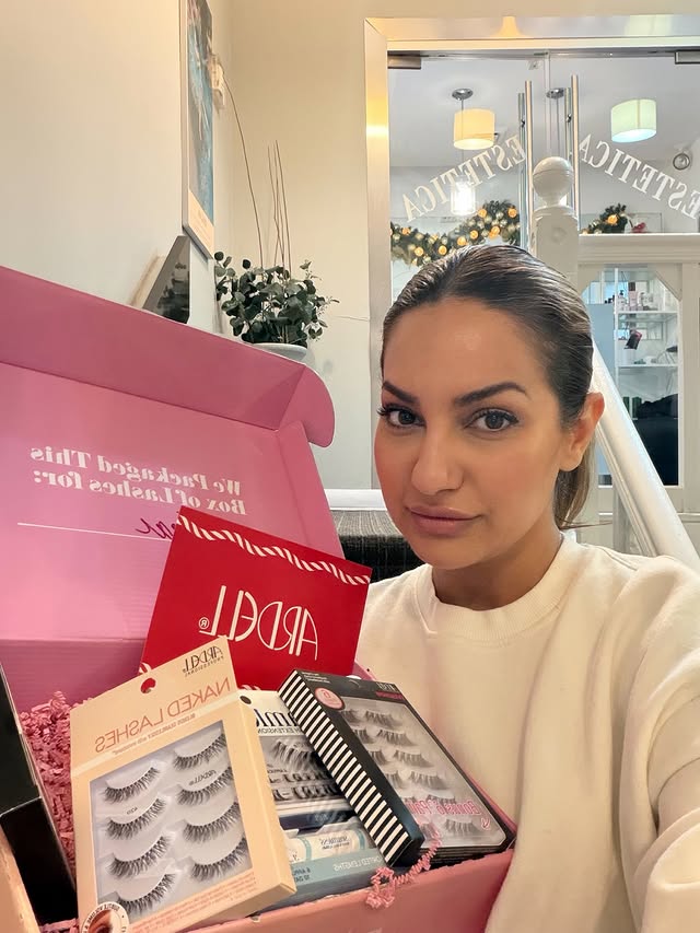 Instagram post by @negarbeautybox for ARDELL Beauty. Caption reads: [...] @highonlove.official #purepassion....