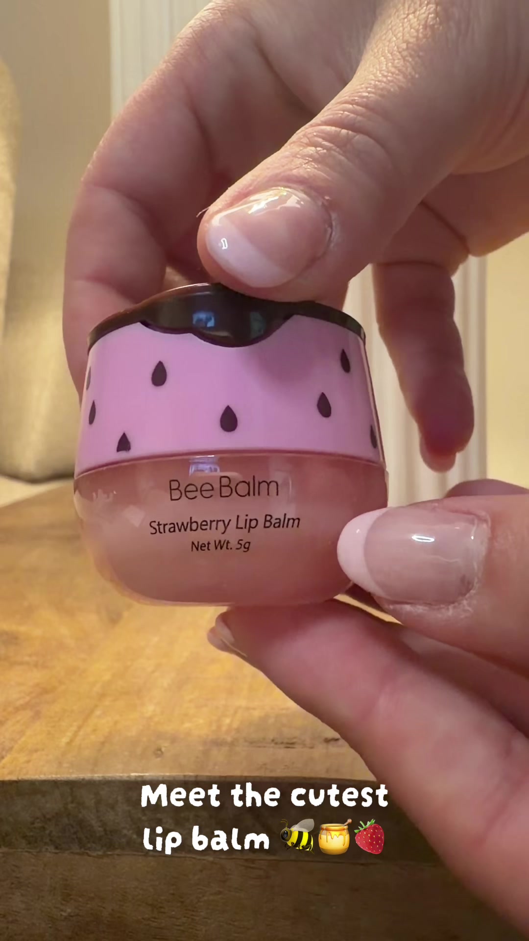 TikTok post by @heyyitsbianca27 for My Bee Balm. Caption reads: [...] cutest, most hydrating lip balm from....