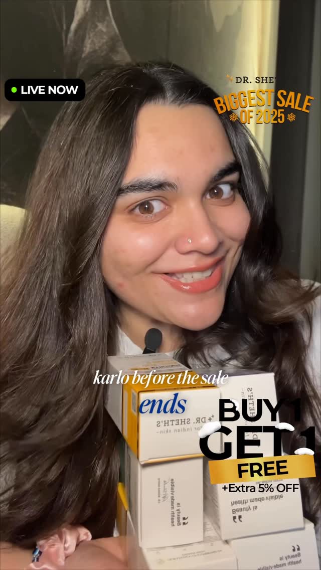 Instagram post by @priyyyaannsheee for Dr Sheths. Caption reads: Stocked up because B1G1 at Dr. Sheth’s is TOO good....