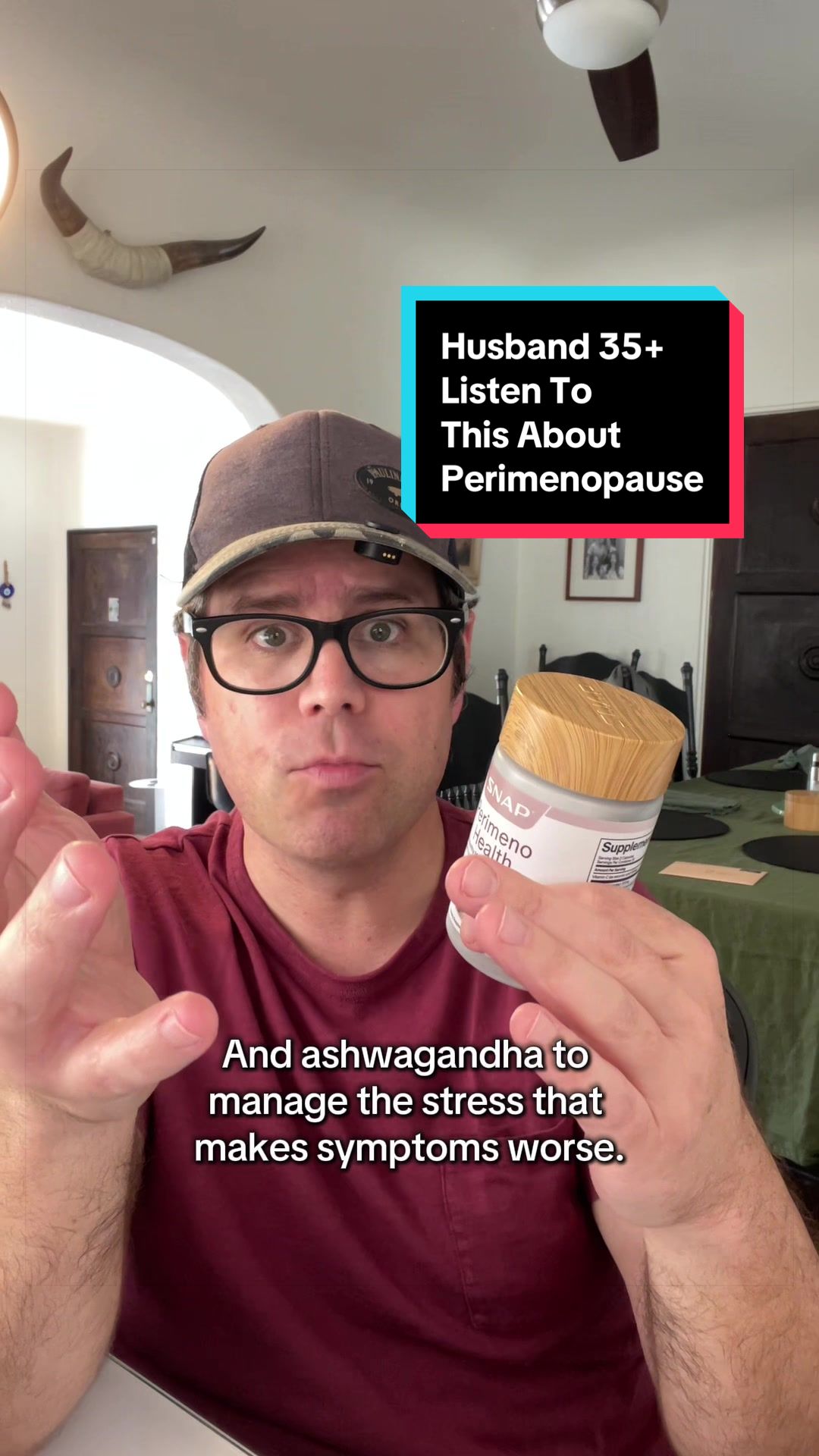 TikTok post by @mattydrecs for Snap Supplements. Caption reads: Husbands over the age of 35, listen to this about....