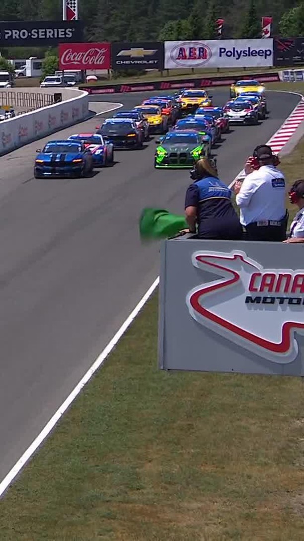 Instagram post by @imsa_racing for Michelin. Caption reads: LET'S GO RACING!!! 

Canadian Tire Motorsport Park....