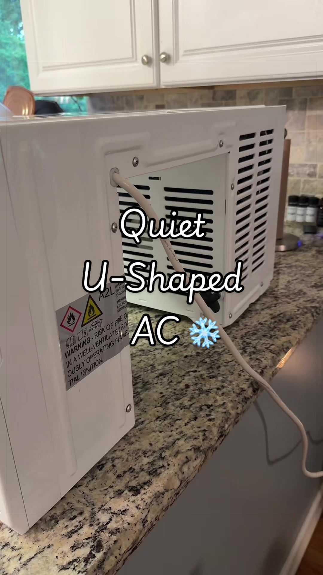 TikTok post by an influencer for Cowsar Appliance. Caption reads: [...] #HomeCooling #StayCool @Cowsar Appliance.