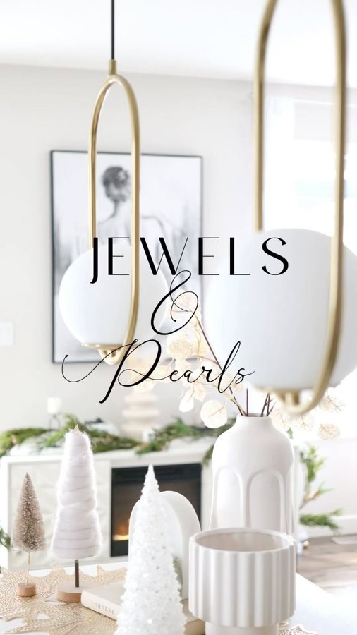 Instagram post by @ournortherndays for MOD LIGHTING. Caption reads: [...] Jewels and Pearls pendants from....