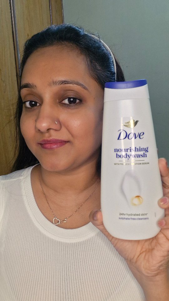 Instagram post by @kedia_prateeksha for Dove India. Caption reads: Cleans like your favorite soap 🧼 — pampers like....