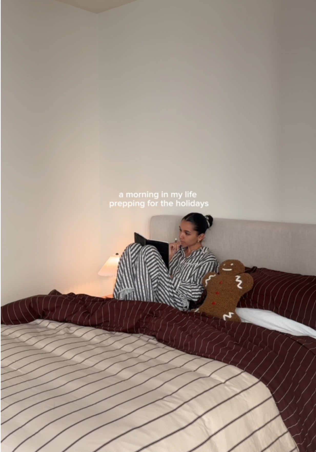 TikTok post by @laila_elnaggar for Neuro. Caption reads: a busy morning of holiday prep with @Neuro Gum....