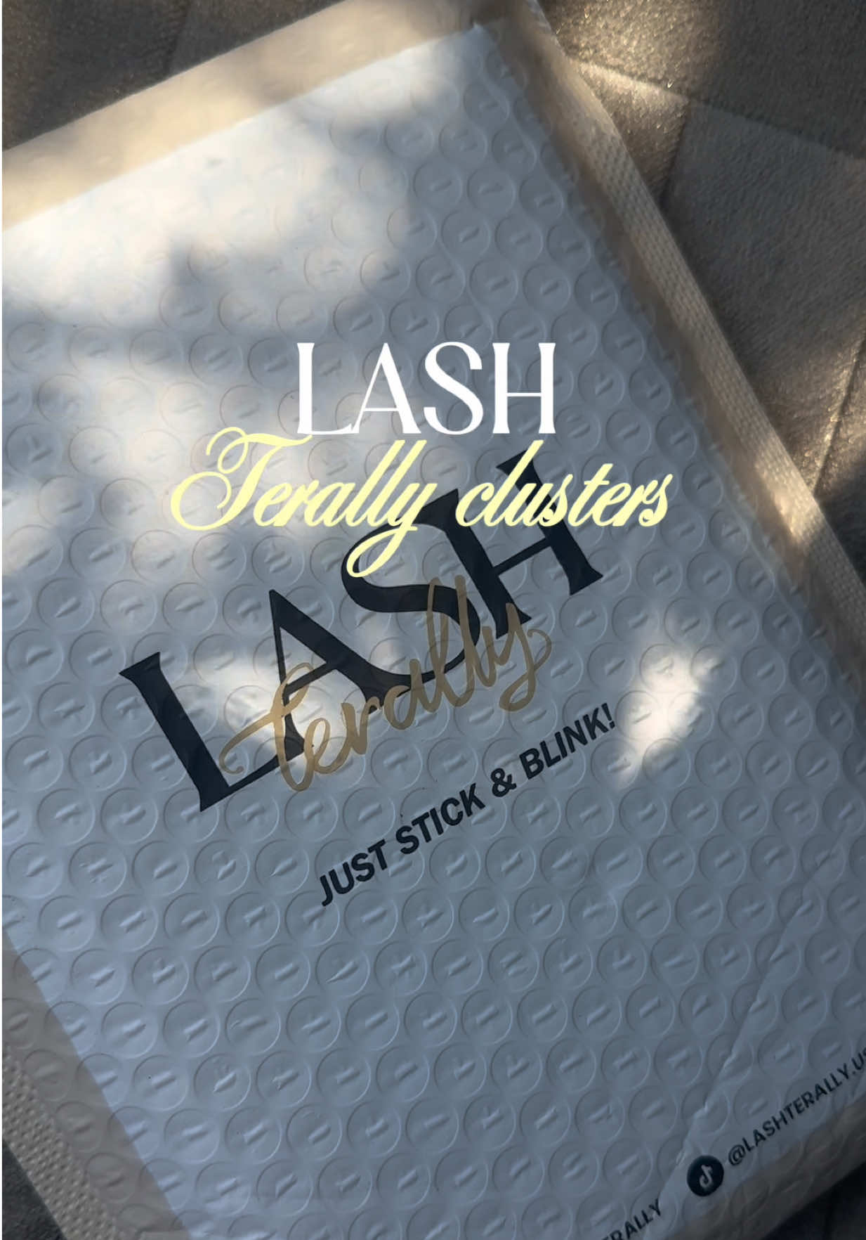 TikTok post by @estrell1aa for Lashterally. Caption reads: [...] #creatorsearchinsights #tiktokshop....