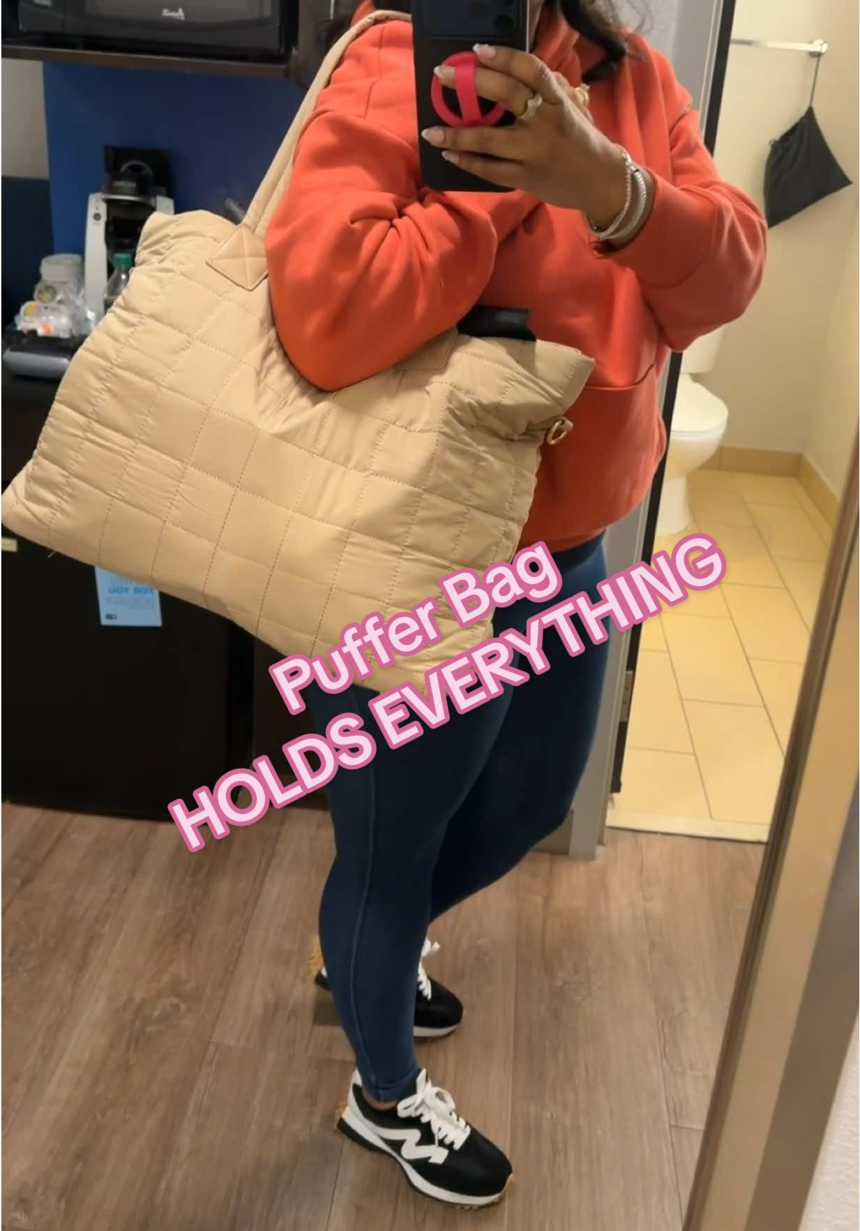 TikTok post by @exquisitelenz for Lovevook. Caption reads: [...] #laptopbag #workbag #travelhack @Lovevook....